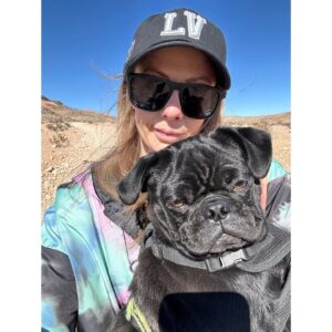 Joanne Wood Instagram - Been a year since my little Dennis the menace aka Raider came in to my life to shake things up! I Love him so much, he’s 99% good but oooooo that 1% …or is it the other way around?! Who cares he has a face that butter wouldn’t melt!😂😇😘 #puglife #raider #dennisthemenace #dababy #prideandjoy