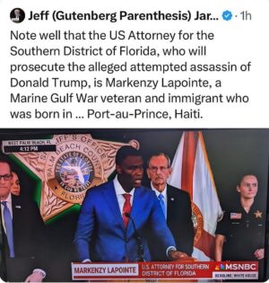 Joy Reid Instagram - This is perfect. #karma is perfect.
.
Repost from @realdlhughley
•
IMAGINE THAT!! A HAITIAN, THE SAME PEOPLE 🍊 AND VANCE ARE DEMONIZING IN THE MEDIA ON A DAILY BASIS, WILL BE THE ONE PROSECUTING IN HIS FAVOR. 
THE IRONY!! #TeamDL

@thetnholler :
Wow. Amazing how that works. 

Another example of how Haitian-Americans play an integral part in 🇺🇸 history, as councilman jlpreptit told us: https://x.com/thetnholler/status/1834747839093592279?s=46
