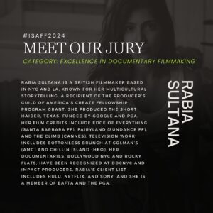 Karen David Instagram - 🎬 Meet Our Jury: Excellence in Short Filmmaking (North American) 

We’re excited to announce the jury for the “Excellence in Short Filmmaking (North American)” category at ISAFF 2024 (Sept 25-29):

- Bim Narine 
- Karen David 
- Rabia Sultana 

These judges will be reviewing the best North American short films in this year’s festival! 🎥✨ 

#ISAFF2024 #ShortFilmJury #BimNarine #KarenDavid #RabiaSultana #SurreyFilmFestival #SurreyEvents #SurreyBC #SupportIndieFilm #NorthAmericanCinema #CulturalConvergence #SouthAsianCinema