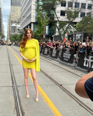 Karen Gillan Instagram - COMING SOON! ‘The Life Of Chuck’ and ‘untitled baby’ 

@tiff_net @gettyentertainment 

Styling @msjordanjohnson 
Make up @allanface 
Hair @davidvoncannon