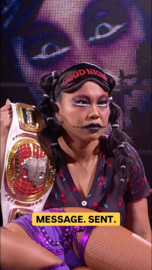 Karen Yu Instagram - It might be goodnight for @kelani_wwe at #NXTNoMercy… 😴 #WWENXT