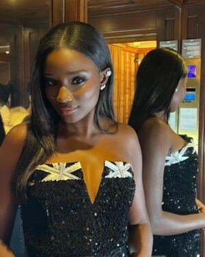 Karidja Touré Instagram - Merci @deauvilleus ♥️
@chopard 💎
@chanelofficial 👗
@hugotoucas 
@bbr.image