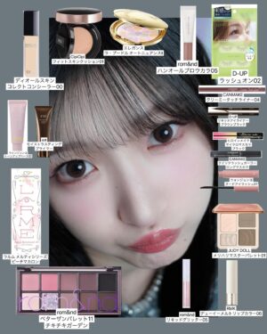 Karin Miyamoto Instagram - ♡

遅ればせながら
メイクレシピ♡

このメイク道具を使った
YouTubeを投稿しました💄✨

ストーリーやハイライトから是非チェックしてね💖

毎日メイク用のメイクレシピです🧚‍♀️

カラコンYouTube内で紹介し忘れた😂

#メイクレシピ
#毎日メイク
#youtube 
#かりんだよ
#ぜひみてね