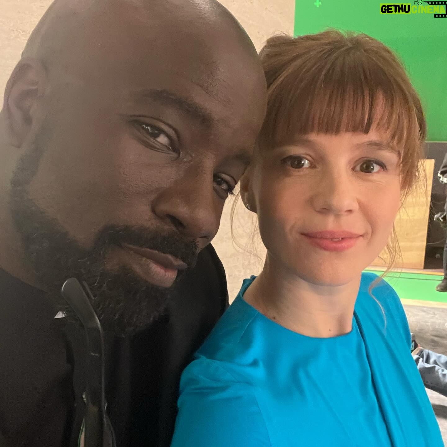 Katja Herbers - 12.9K Likes - Evil. You gift of a show. Gift of a people. Canāt make a good āfinalā caption now but wanted to share these BTS bits today. Will post more this week. Blurry pic with @aasif is right after he and I filmed our final scene together š¢ā¤ļø Last slide is @coltermikecolter appalled/amused (you decide) by my covering of āthe Antichristāwith a pacifier, a bit we came up with on the day. See ya later. Thanks for being weird with us. š
