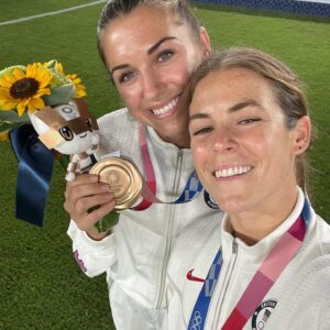 Kelley O'Hara Instagram - Al, I was not prepared for this uno reverse card!! Doesn’t feel real that you’ve played your last game. Any time I would look up and see you on the field, I knew we had a chance. You were a cheat code. Your late winners are gonna go down as legendary along with every other thing you did on that field. But what’s even more impressive is what you were able to do off of it. You changed the game of soccer and women’s sports forever and I know you’re just getting started. You are someone who I have always thought of as unstoppable. If you want to do something - you’re going to do it. Like turning off the alarm that made us miss our flights to LA after our 2015 post World Cup celebration shenanigans. But in all seriousness, WHAT A CAREER MY GIRL!!Grateful for all you are and all you will be! Can’t wait for all the good times ahead. Love you ❤️