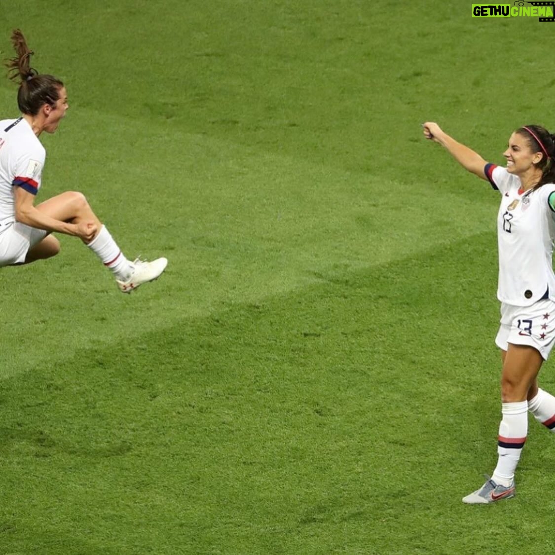 Kelley O'Hara - 84.2K Likes - Al, I was not prepared for this uno reverse card!! Doesn’t feel real that you’ve played your last game. Any time I would look up and see you on the field, I knew we had a chance. You were a cheat code. Your late winners are gonna go down as legendary along with every other thing you did on that field. But what’s even more impressive is what you were able to do off of it. You changed the game of soccer and women’s sports forever and I know you’re just getting started. You are someone who I have always thought of as unstoppable. If you want to do something - you’re going to do it. Like turning off the alarm that made us miss our flights to LA after our 2015 post World Cup celebration shenanigans. But in all seriousness, WHAT A CAREER MY GIRL!!Grateful for all you are and all you will be! Can’t wait for all the good times ahead. Love you ❤️
