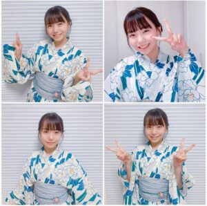Kurumi Inagaki Instagram - 浴衣を着てお友達と地元のお祭りに行ってきました！！！😊✨
.
そこのお祭りにはなかったけれど
じゃがバターの屋台が好きですっ😍
焼きそばも好きです！
.
みなさんも今夏、お祭りに行きましたか？
.
.
#2024夏 #ヨーヨー釣りも好き
#稲垣来泉 #中2の夏
.
夏休み🌻も後少しですね。
1日1日を大切に過ごしたいです。