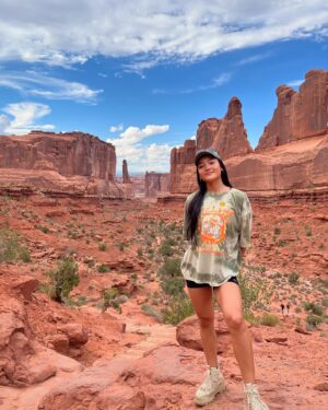Kylie Liya Page Instagram - In no particular order : 🚘⛰️
📍Chicago | Lollapalooza 
📍Kansas City | Eh 
📍Colorado | Casa Bonita/ Georgetown 
📍 Utah | Zion National Park 
📍 Arizona | Grand Canyon/ Page 🌵 
📍 Nevada | Vegas baby🎲 
FINAL DESTINATION: L.A.🌴
Imma keep on dancing down in West Hollywood💕🐴