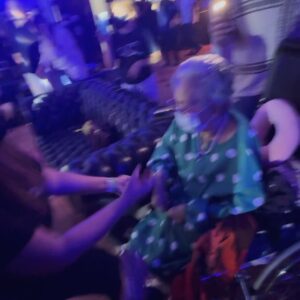 Kylie Padilla Instagram - Watching my Lola rock it out last night lives rent free in my mind. 🤍 Mama Eva has a truly fierce spirit. So grateful for this memory with you. I love you always.