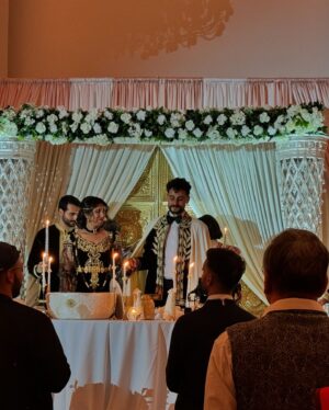 Lasya Nagaraj Instagram - The most beautiful wedding I have witnessed in recent times, to see the two cultures blend and celebrate like that was just so dreamy 🥲🥲❤️❤️

Thanks for having me Nats and you both make an absolutely stunning, perfect match 🤍
@natasha__kaushik and Youssef !!
#indianalgerianwedding #indian #algerian #weddings #india #africa #canada