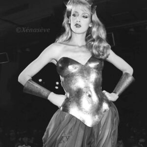 Laverne Cox Instagram - Last night for the premiere of #Uglies.
Thierry Mugler 1979 Victoire/Victory Breastplate ensemble from my personal archives. Celebrating 50 years of the @muglerofficial brand this year 
...
I love our movie "Uglies" so much. It's now streaming on @netflix. I hope you love it as much as we do. 
...
Photos @sequoiaemmanuelle 
Photo assistant @mariaqphotography
Makeup @tayriverabeauty 
Hair @princeangelll 
Styling Laverne Cox with @christinajpacelli 
Earrings and Cuff vintage @manfredthierrymugler 
Rings 
@loreerodkinofficialjewelry @mateonewyork @mara.paris