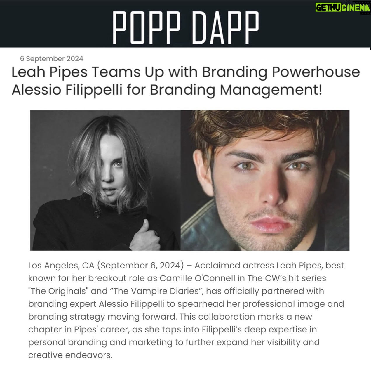 Leah Pipes - 1.5K Likes - It was love at first connection!
I’m beyond thrilled to welcome the incredibly talented @leahmariepipes10 to the family. Big things are unfolding, and we’ve already begun crafting some unforgettable magic! Stay tuned for what’s next – and get ready, a few announcements are on the way!