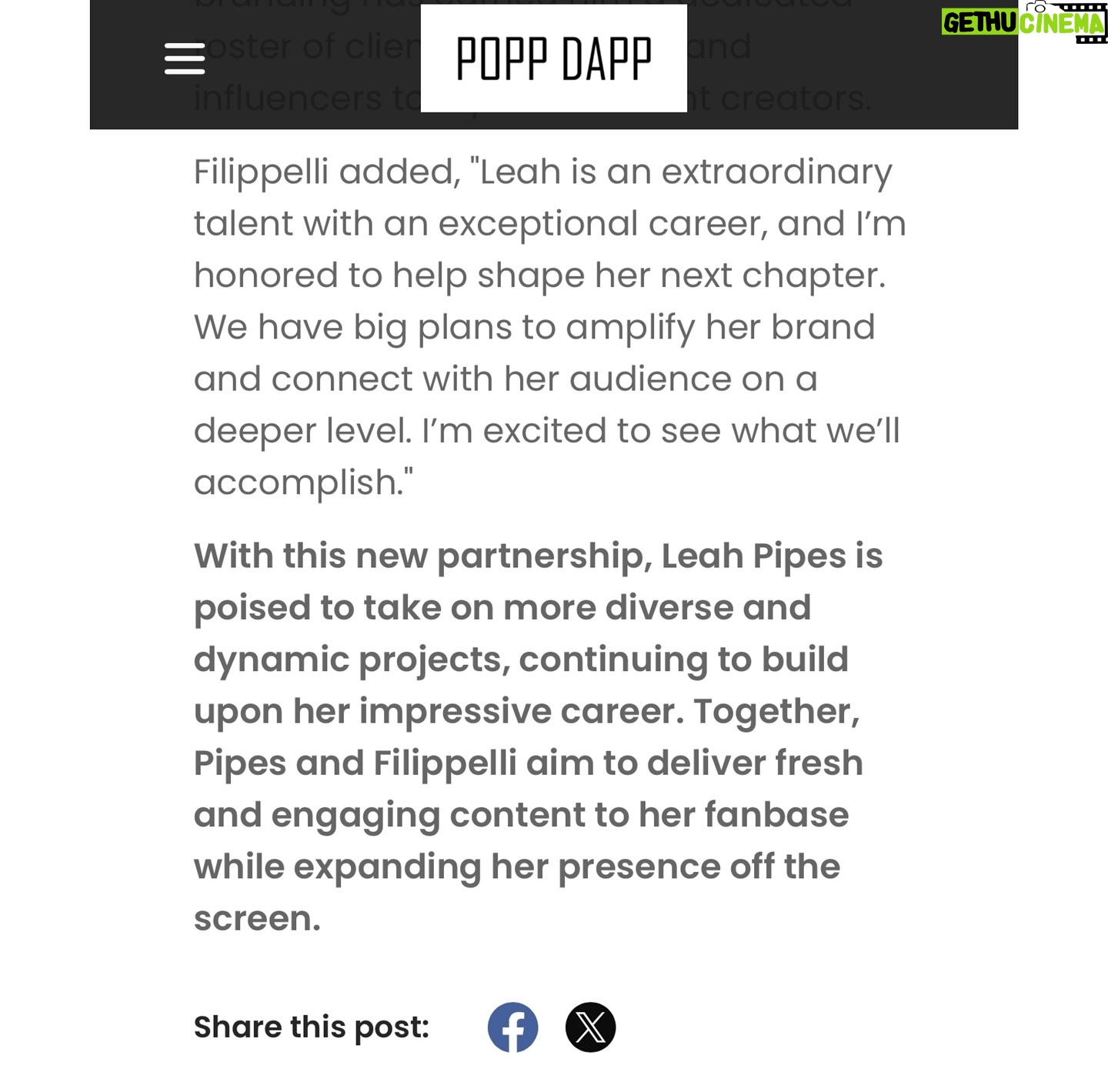 Leah Pipes - 1.5K Likes - It was love at first connection!
I’m beyond thrilled to welcome the incredibly talented @leahmariepipes10 to the family. Big things are unfolding, and we’ve already begun crafting some unforgettable magic! Stay tuned for what’s next – and get ready, a few announcements are on the way!
