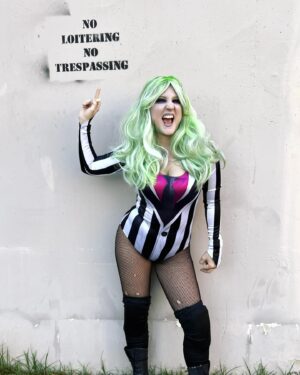 Leva Bates Instagram - Say my name 3 times and I’ll appear! It’s showtime at @mpxwrestling #Beetlejuice #BeetlejuiceBeetlejuice