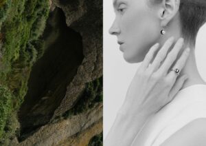 Lily Cole Instagram - GAIA @byskydiamond ~ jewellery made through an alchemical blend of air and rain from the sky, and recycled gold from the earth, that once travelled here from space on the backs of meteors. 

Sky Diamonds are created through a carbon negative process. What do we take and what do we give when we make things?