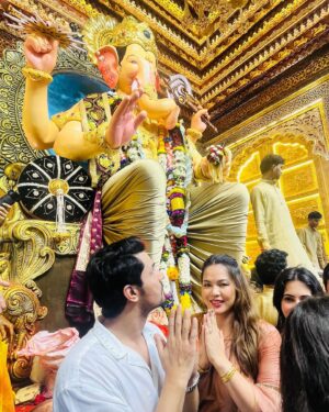 Lin Laishram Instagram - As we say goodbye to Lord Ganesh, let’s carry his blessings with us, trusting that he will remove all obstacles in our path. May his departure bring peace, especially to the people of Manipur, and may we all unite to protect and save innocent lives. 
Ganpati Bappa Morya, Pudhchya Varshi Lavkarya! 🙏 #GaneshVisarjan #PeaceForManipur #BlessingsForAll