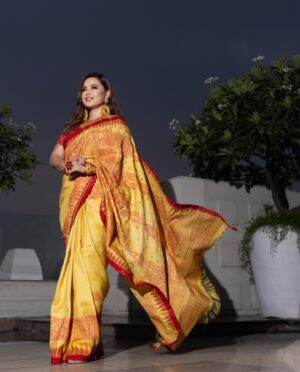 Lin Laishram Instagram - Mantri has been mastering the art of designing traditional Manipuri wear for years. His debut saree collection is nothing short of breathtaking, and as a lover of handloom, I couldn’t help but fall in love with this stunning piece I’m wearing.
Congratulations Mantri ❤️❤️❤️

Designer: @wangkheiphee_mantris_handloom 
Hmu : @rejoice_singh @simizz_makeover 
Asst by : @work_jojo 
Stylist: @stylebymarcee 
Asst by : @bon_lennnn @sumitkumarr13
Jewellery : @manibazar
Photo : @pandirajphotographia