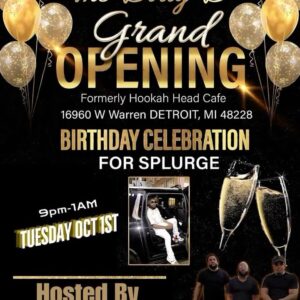 Lisa Brown Instagram - Join Us For “The Dirty D” Grand Opening🥂
Tuesday Oct 1st, 2024 from 9pm-1am 
Located at 16960 W Warren Detroit, Michigan 48228
(Formerly Hookah Head Cafe) 

Hosted By The Dirty D’s Own @kaamelhasaun @kingsmakekings and @gmaccash 

Special Birthday Celebration For @topnotchsplurge 
Sounds By DJ @org.djhurricane 
Special Invited Guest From @thedirtydtvseries