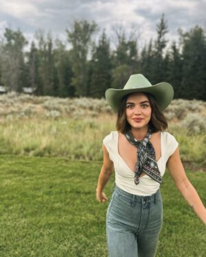 Lucy Hale Instagram - wyoming bringing big majestic energy 🌈🦌