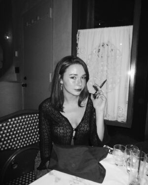 Lydia Night Instagram - one martini and a hug pls 🍸🎀