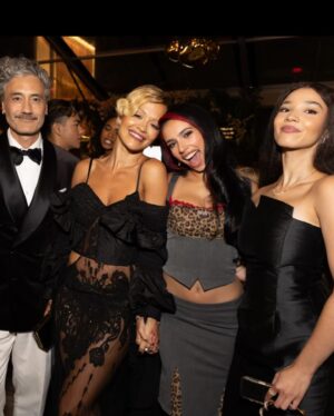 Malia Baker Instagram - Emmy’s awards celebration party last night with the Disney Fam :) 💗💗💗

Styled by @marc_eram
Photo credit to @gettyentertainment