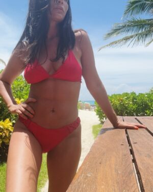 Marisol Nichols Instagram - Viva la Mexico 🇲🇽 

Had the most amazing time 

Thank you @sunnycoclothing for the red bikini 😉❤️