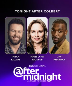 Mary Lynn Rajskub Instagram - without a doubt the greatest panel of all time 

#aftermidnight #taylortomlinson #latenight #whattowatch @tarzannoz @jaypharoah @marylynnrajskub
