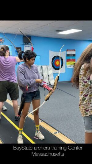 Maya Sundarakrishnan Instagram - During my time in the US, I trained in archery at Baystate Archers Training Center. A big shoutout to my sisters, @hyggemum and @imemyse1f18 , who initially brought me here just to “chill.” Little did we know, my ADHD-driven hyperfocus would turn that casual visit into a full-fledged love for archery and lead me to take up training. 
Here’s a glimpse of my final day at training—a journey that started with curiosity and ended with skill.