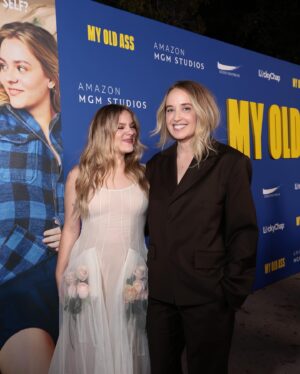 Megan Park Instagram - our hearts are full after last night’s #MyOldAss premiere with @maisystella, @megan_park and producer margot robbie. coming to select cities on friday and everywhere september 27th.