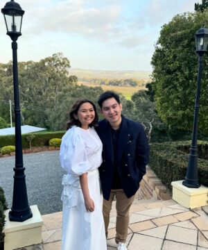 Meganne Young Instagram - I want my own lemon tree 🍋 but since that probably won’t happen anytime soon, I’ll dream through our photos 😁 hello from Adelaide!! Here to celebrate the marriage of our inaanak - yes, mga ninong at ninang na kami sa kasal 😆 it was a full day of socializing and high energy - so in the last slide, Fofo took a picture of the state he found me in while I was recharging my social battery 🫣