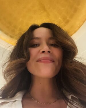 Melissa O'Neil Instagram - banking so many bts goodies from @therookieabc…
I wish I could share but it’s nigh impossible to do so without spoiling this, that, and the other. 

here’s my deviated septum. 
No spoilers in there!