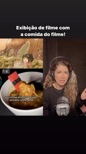 Michelle Giudice Instagram - Pronto, já que o instagram tá com problema e não me deixa postar com o áudio original baixinho, então vai sem áudio original hahahaaha #tradução #filme #cinema #comida #restaurante #atividade #atividadegastronomica #atração #anime #aviagemdechihiro