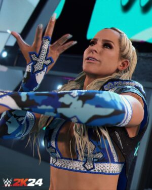 Michelle Leigh Calaway Instagram - A force to be reckoned with.😎

The Global Superstars Pack is arriving on 9/18! #WWE2K24