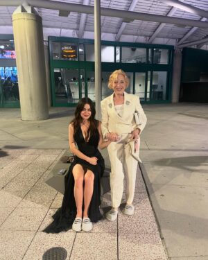 Molly Gordon Instagram - So thankful to be a part of the bear and to all the people who helped me get fancy. Beautiful friends and @empirecls slippers.