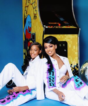 Monica Instagram - @laiyah My Life changed (for the better) the second I knew I was carrying you 💜🩷🩵 My Virgo Princess … Born Sept 3rd Yet Celebrated Daily… Know you’re enough & Gods love & covering shall forever be with you…. LET’S Skate Babygirl….

Photos: @mr_dadams 
Styled By: @_adikted2fresh_ 
Hair: Mom @iamhairbyhe Daughter @iamstylesbybash 
Makeup: @eva_thediva_kim 
Custom Airbrush Designs : @creativecustoms_of_atl 
Set: @justdoitlou