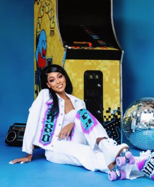 Monica Instagram - @laiyah My Life changed (for the better) the second I knew I was carrying you 💜🩷🩵 My Virgo Princess … Born Sept 3rd Yet Celebrated Daily… Know you’re enough & Gods love & covering shall forever be with you…. LET’S Skate Babygirl….

Photos: @mr_dadams 
Styled By: @_adikted2fresh_ 
Hair: Mom @iamhairbyhe Daughter @iamstylesbybash 
Makeup: @eva_thediva_kim 
Custom Airbrush Designs : @creativecustoms_of_atl 
Set: @justdoitlou