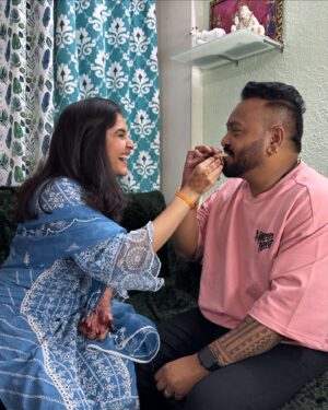 Muskan Bamne Instagram - Happy Raksha Bandhan Everyone 😍❤️🫢🧿

#brotherisisterlove