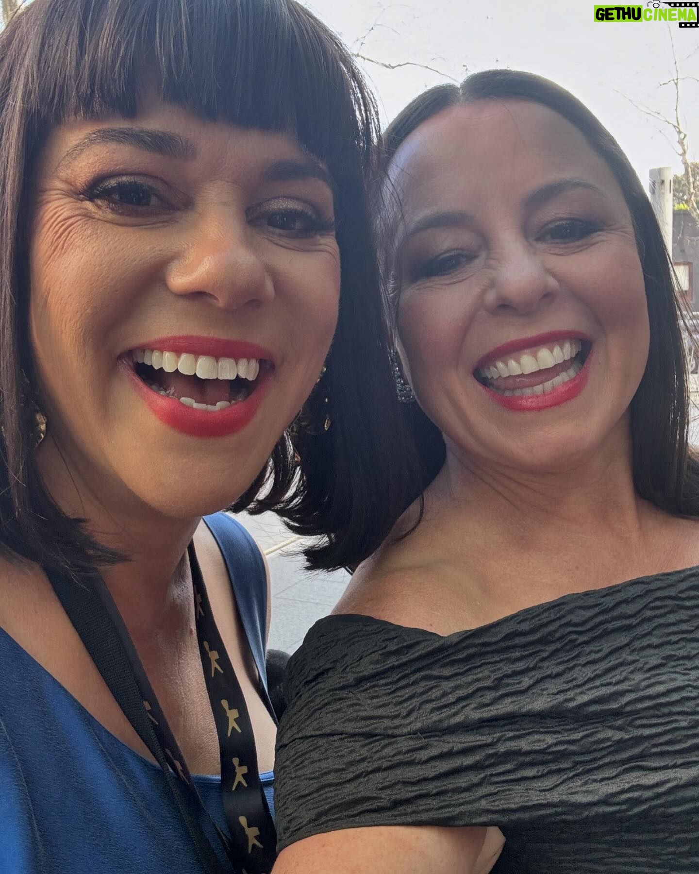 Myf Warhurst - 5.8K Likes - Glam squad at last nightās Logies. So many lovely faces. A joy to be there as @zanroweās emotional support animal for her first Logie nom for Take 5. Felt glorious in my @rebeccavallance frock that didnāt require any ironing or a bra (win) and letās take a moment for my fabulous vintage jewels from @johannajohnsonofficial and makeup by @belinda.l.weber. Adored it all. Didnāt slip over. Feel very old today. The end. Thanks ABC TV for the invite ā¤ļø