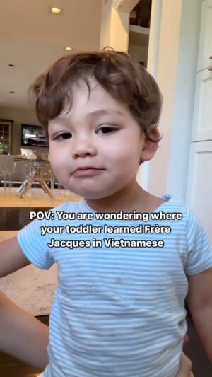 Nathalia Ramos Instagram - MIND BLOWN 🤯🤯🤯 raising multilingual kids is SO much easier than you think. Just talk, read, sing to them. They will pick it up. I don’t even speak Vietnamese and look at my little Viet boy 🥹🥹🥹 It’s products like @lovetosingbooks that make all the difference !!! Thank you x a million!!!!!! 😍😍😍😍😍😍 

#lovetosing #vietnameselanguage #vietculture #billingualkids #learnvietnamese #billingual