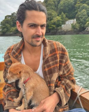 Nell Hudson Instagram - Maggie’s first boat ride 😭 (and yes been wearing this old denim jacket of my mums on repeat)