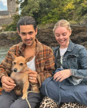 Nell Hudson Instagram - Maggie’s first boat ride 😭 (and yes been wearing this old denim jacket of my mums on repeat)