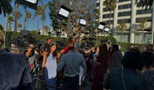 Nicole Eggert Instagram - Had a great time last night at the “After Baywatch - a Moment In The Sun” docuseries premiere party - was fantastic to see everyone’s beautiful smiling faces. I didn’t get a lot of pics bcz I find myself just really living in the moment and forgetting to take the camera out. 
Thank u to @hulu and @abcnewsstudios for putting on such a great time! ♥️♥️♥️
