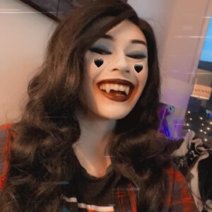 Nicole Maines Instagram - We had a Cartoon Network #summerween party but I didn’t have any bubblegum 🥲🧛🏼‍♀️