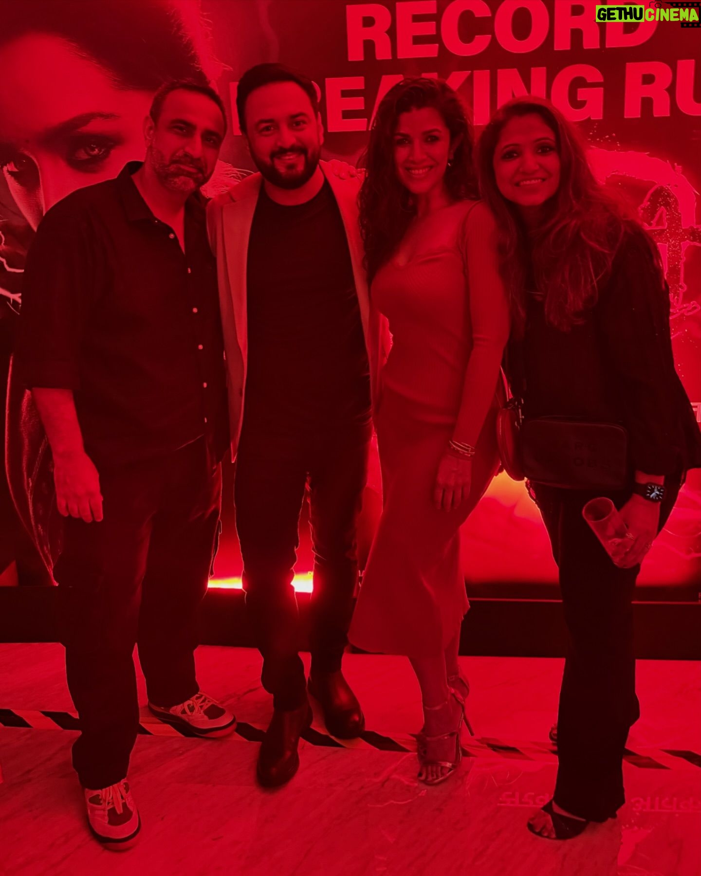 Nimrat Kaur - 48.5K Likes - LOVE BOMBING RED ALERT 🚨 #Stree2 has felt like a personal victory from the first day, first show I caught at the theatre. As a die hard fan of this horror-comedy multiverse, here’s celebrating the loveliest, gorgeous super girl @shraddhakapoor, the forever perplexingly brilliant @rajkummar_rao, the man of the moment, director extraordiniare @amarkaushik, ethereally stunning @tamannaahspeaks, endlessly gifted @pankajtripathi ji, @nowitsabhi and @aparshakti_khurana and all the others who’s blood, sweat and tears have gone into making this mammoth success. Saving the last of all my love and appreciation for the daredevil, champion visionary, dearest Dinesh Vijan with a risk appetite and intuitive super power so rare to come by!! Congratulations @maddockfilms on creating history, shattering records!!! Here’s to many many more…🍾🚀💃🏻💥♠️
#DineshVijan #JyotiDeshpande @pvijan @poovijan @sharadakarki @nirenbhatt @officialjiostudios @pvrpictures
#LongLiveTheMovies #Stree2 #Unstoppable
