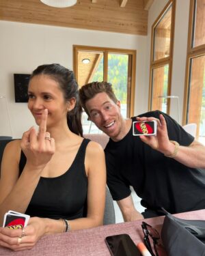 Nina Dobrev Instagram - it’s so hard to go through years of photos and narrow down the ones to post for your birthday. there are too many photos, too many adventures, too much laughter, too many cute moments, too many trips, too many inside jokes, too many memories and of course way too many photos that are too inappropriate to post. I love to too much birthday boy 🤍 @shaunwhite