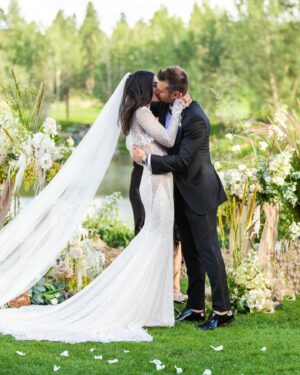 Nina Dobrev Instagram - The newlyweds 💕 Mr. & Mrs. Richardson 
I could not be happier, looking back at all these photos and remembering the priceless memories we made in Arizona celebrating your love @jessicaszohr & @brichrdson15. Being by your side on your special day was an honor Jessica, that’s why they call it a Maid of Honor. Thank you for trusting me with this huge responsibility. Almost two decades of friendship, there’s almost nothing we haven’t been through together. It makes me so happy to see you glowing with such a huge smile on your face. It’s an indescribable feeling to see your best friend marry the man of her dreams and create a beautiful (arguably the most beautiful) family together. It’s just the beginning, your life starts now. Congratulations you two lovebirds 🤍🤍🤍 i love you both so much!!!