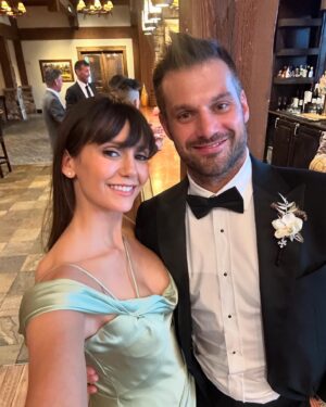 Nina Dobrev Instagram - The newlyweds 💕 Mr. & Mrs. Richardson 
I could not be happier, looking back at all these photos and remembering the priceless memories we made in Arizona celebrating your love @jessicaszohr & @brichrdson15. Being by your side on your special day was an honor Jessica, that’s why they call it a Maid of Honor. Thank you for trusting me with this huge responsibility. Almost two decades of friendship, there’s almost nothing we haven’t been through together. It makes me so happy to see you glowing with such a huge smile on your face. It’s an indescribable feeling to see your best friend marry the man of her dreams and create a beautiful (arguably the most beautiful) family together. It’s just the beginning, your life starts now. Congratulations you two lovebirds 🤍🤍🤍 i love you both so much!!!