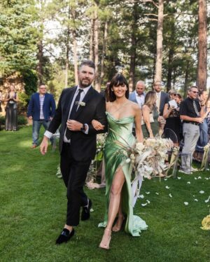 Nina Dobrev Instagram - The newlyweds 💕 Mr. & Mrs. Richardson 
I could not be happier, looking back at all these photos and remembering the priceless memories we made in Arizona celebrating your love @jessicaszohr & @brichrdson15. Being by your side on your special day was an honor Jessica, that’s why they call it a Maid of Honor. Thank you for trusting me with this huge responsibility. Almost two decades of friendship, there’s almost nothing we haven’t been through together. It makes me so happy to see you glowing with such a huge smile on your face. It’s an indescribable feeling to see your best friend marry the man of her dreams and create a beautiful (arguably the most beautiful) family together. It’s just the beginning, your life starts now. Congratulations you two lovebirds 🤍🤍🤍 i love you both so much!!!