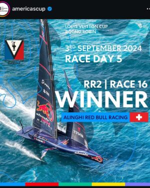 Olga Fonda Instagram - CONGRATS  @alinghiredbullracing !!!! @americascup 🥂👊🏻