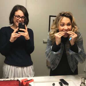 Pascale Hutton Instagram - Happy Birthday to my gorgeous friend! 
Anything life throws our way, we got it- no matter what we look like! 

Love you to bits E 🩷